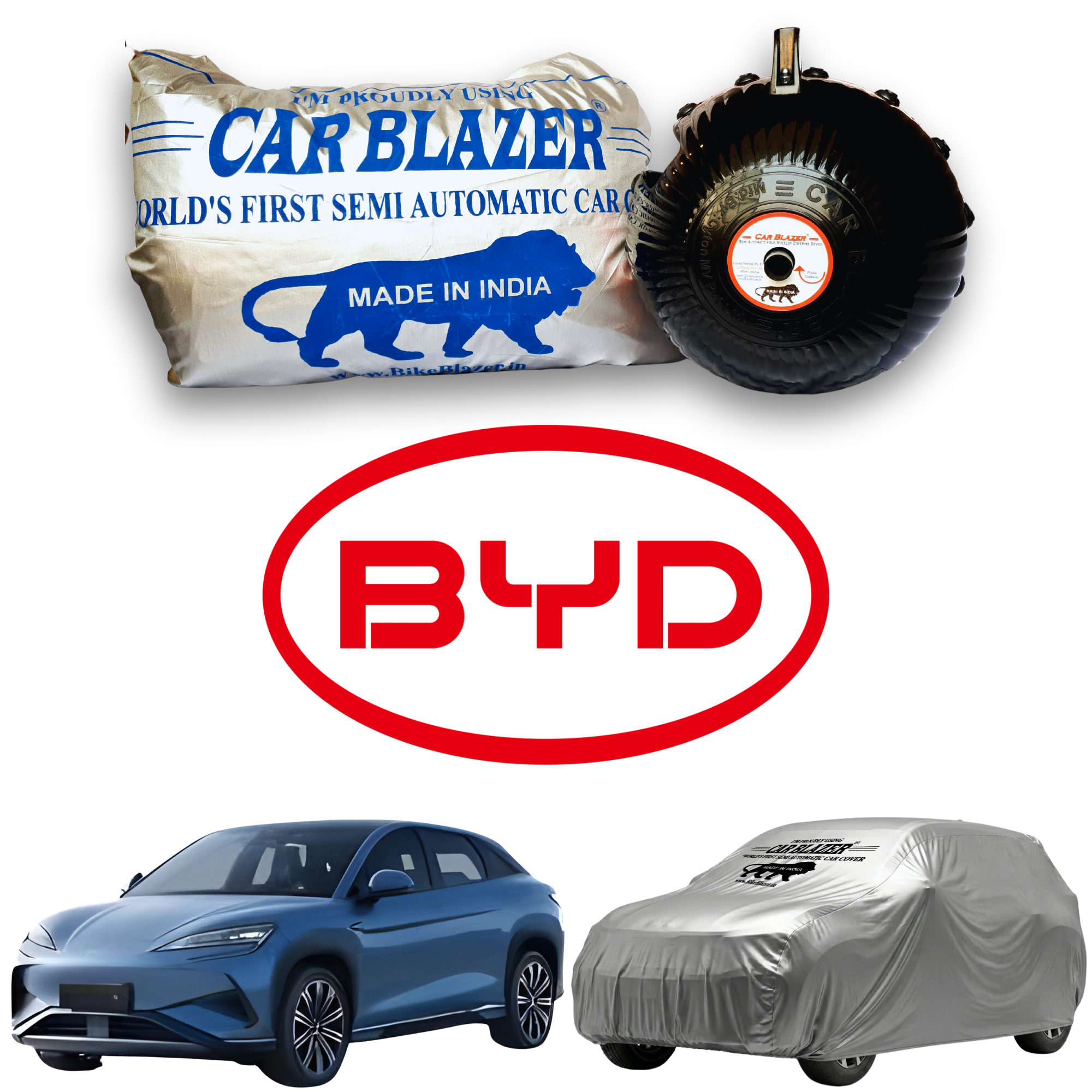 BYD cars Portable Car body covers waterproof sun heat proof HEAVY duty rain water scratchproof full body car covers for premium cars