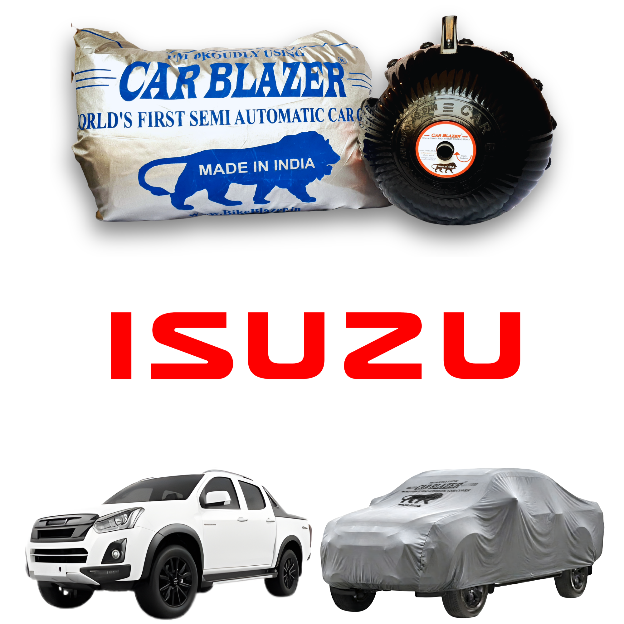 ISUZU - cars Portable Car body covers waterproof sun heat proof HEAVY duty rain water scratchproof full body car covers