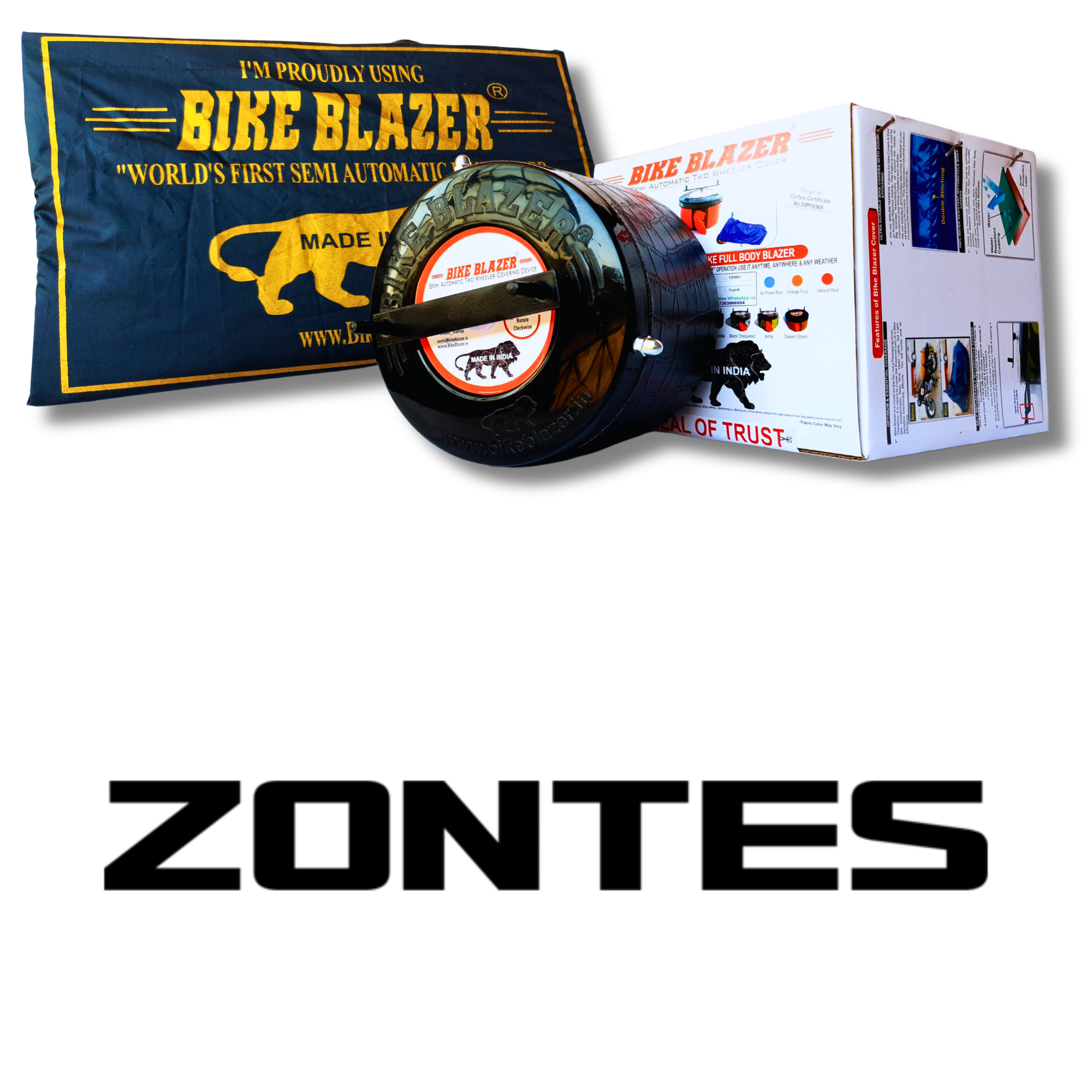 ZONTES bikeblazer website brand image waterproof dustproof rain water resistant outdoor heavy duty full body motorcycle covers