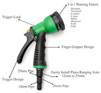8-mode high-pressure garden hose nozzle adjustable water spray gun for car wash bike cleaning gardening