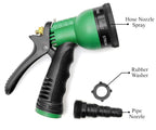 8-mode high-pressure garden hose nozzle adjustable water spray gun for car wash bike cleaning gardening