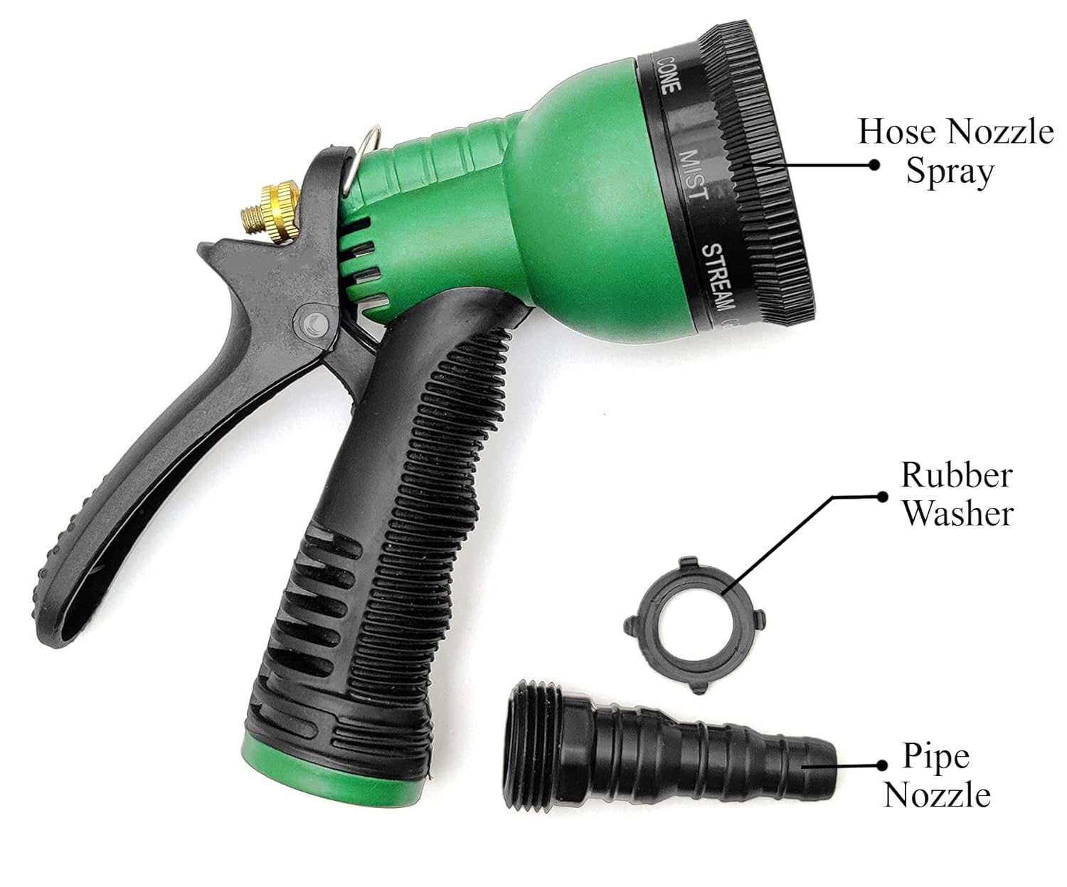 8-mode high-pressure garden hose nozzle adjustable water spray gun for car wash bike cleaning gardening