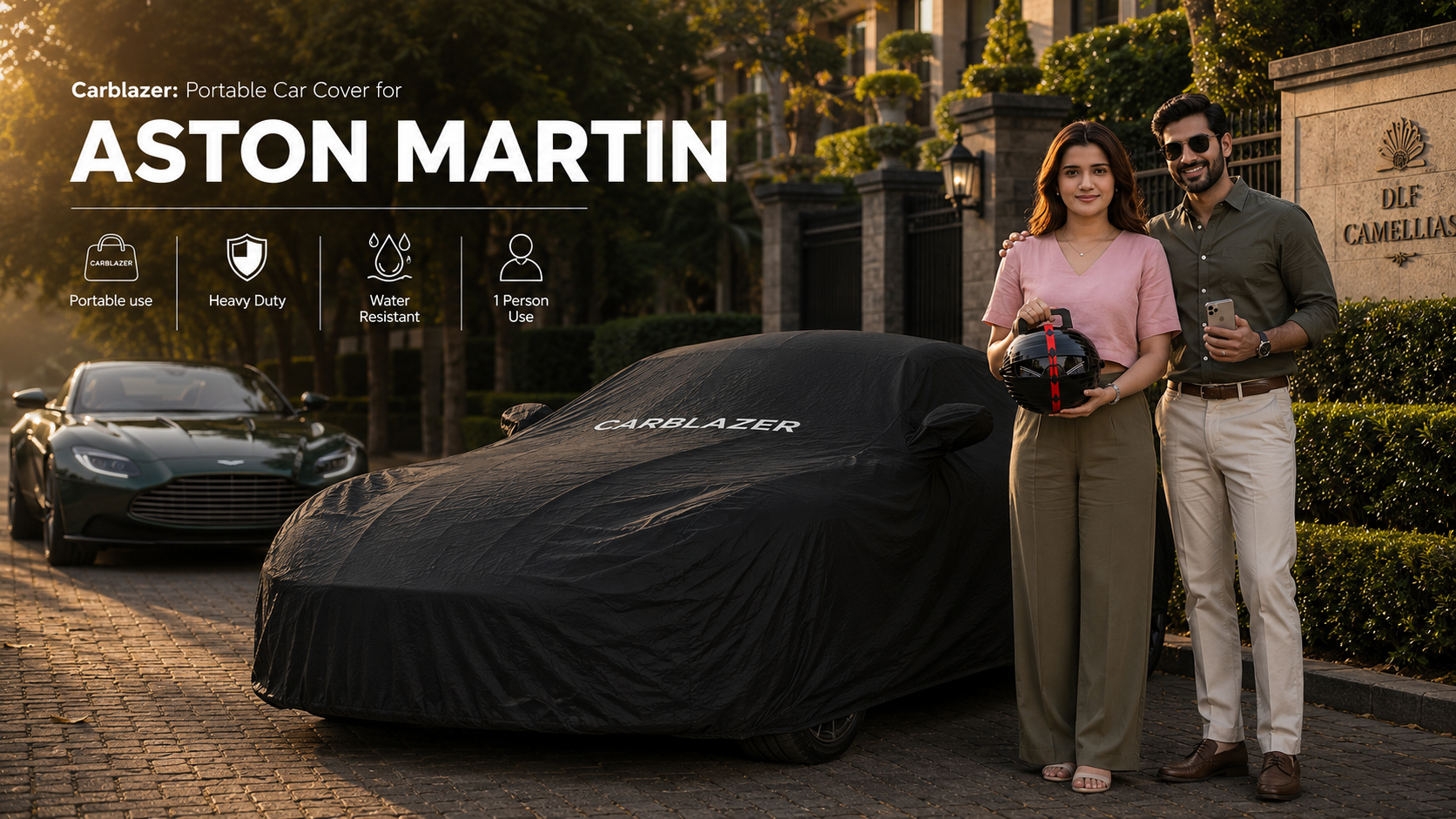 ASTON MARTIIN car cover banner for website - waterproof heavy tear dust proof outdoor sun heat reflective car body covers for ASTON MARTIIN