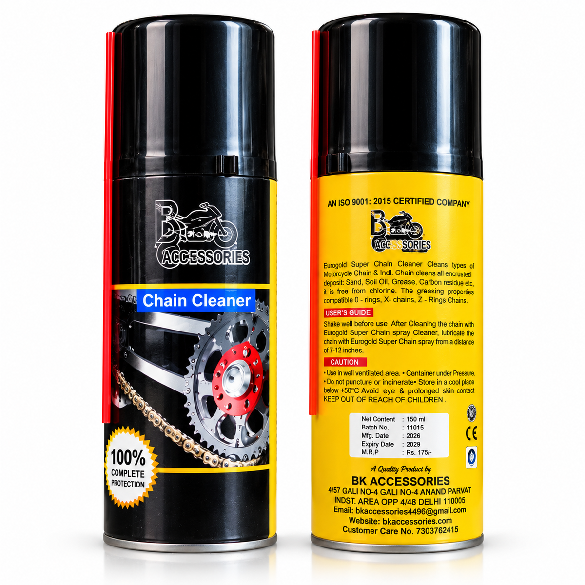 BIKEBLAZER: Euro Gold Super Chain Cleaner — 150 ml