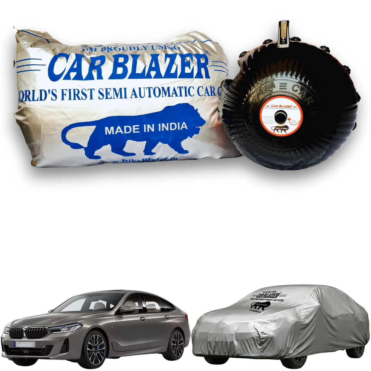CARBLAZER Car Body Cover Sun proof Waterproof outdoor scratchproof Rain Dust proof weather resistant - Bmw 6 Series - SILVER.jpg