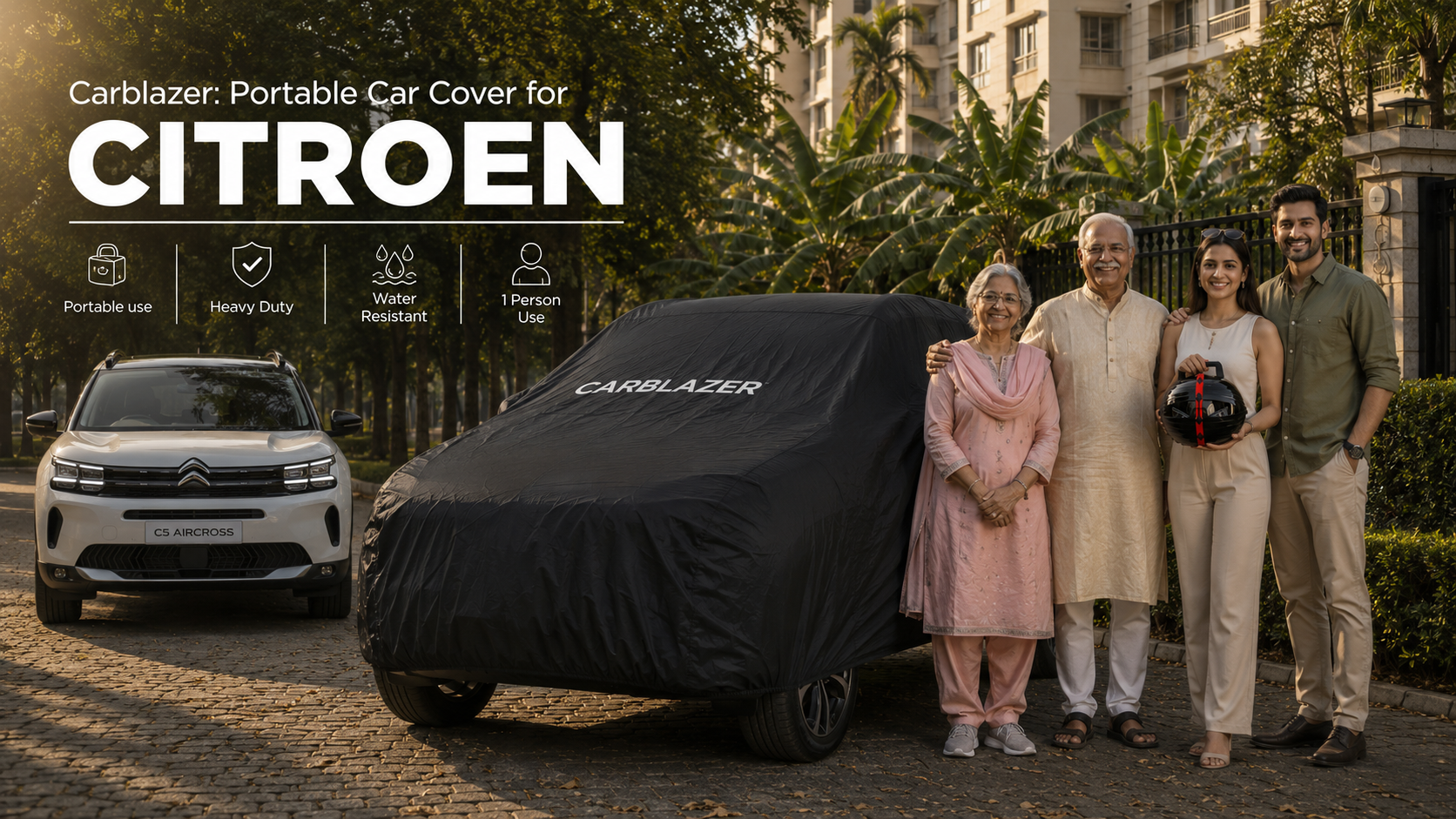 CITROEN car cover banner for website - waterproof heavy tear resistant dust proof outdoor sun heat reflective car body covers for CITROEN