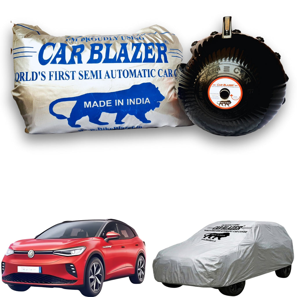 CarBlazer Car Cover Device Waterproof UV Proof Easy to Use Car Protection - Volkswagen Id.4 - Silver.jpg