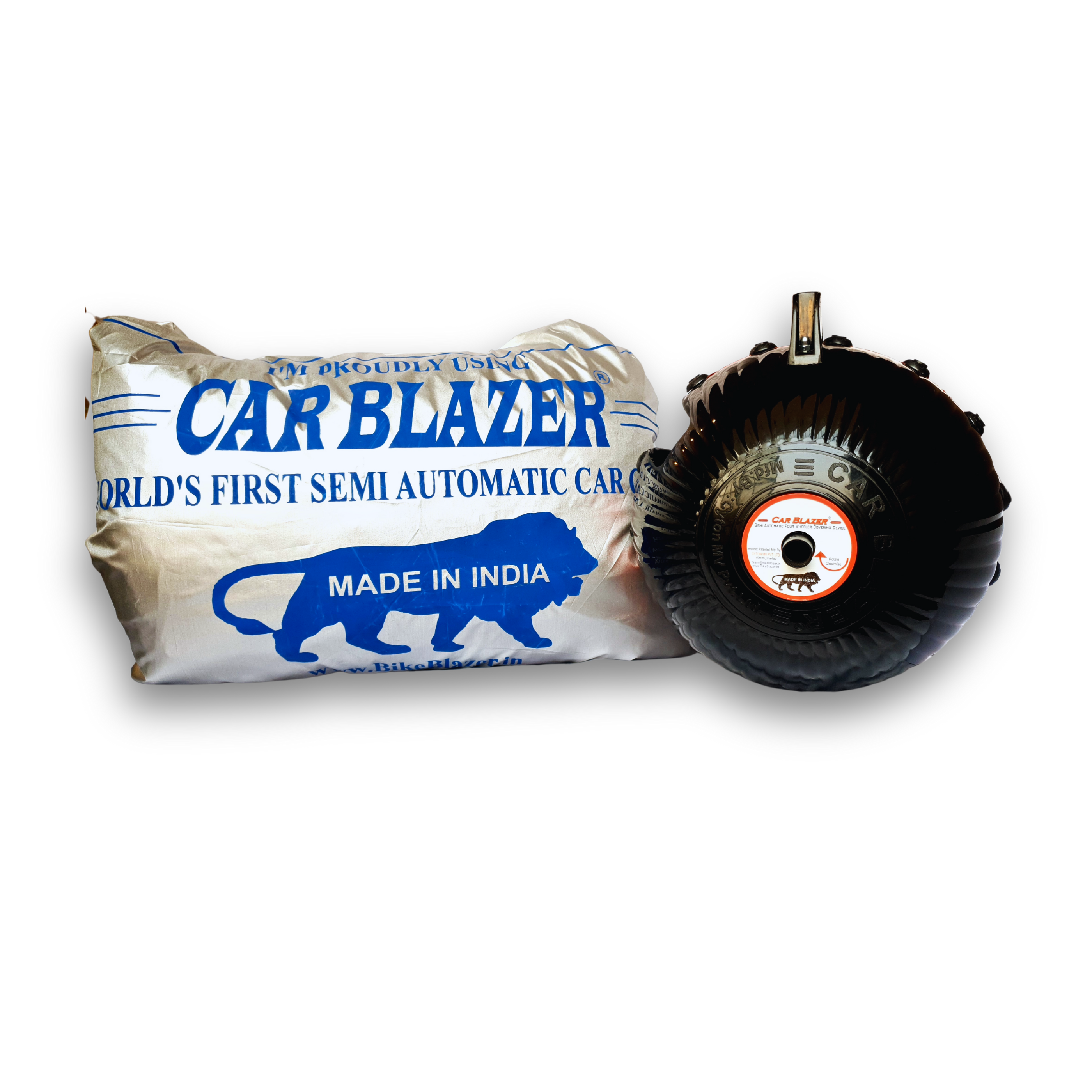 CarBlazer SILVER collage main image cover and device together Silver