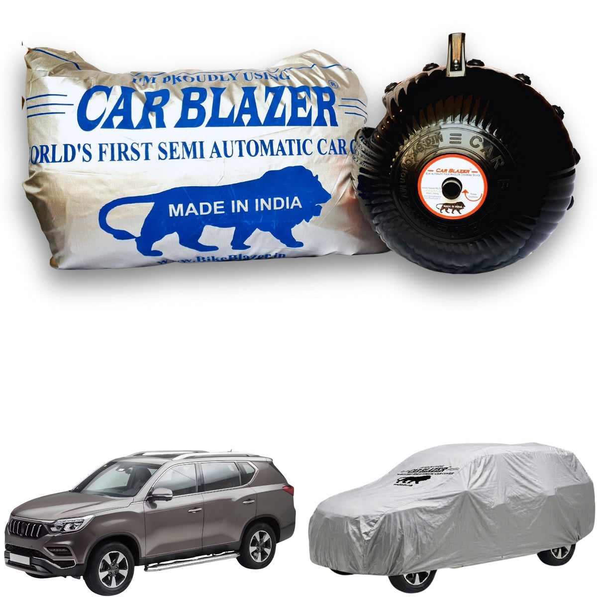 Car Body Cover Waterproof Heat Sun Dust Resistant Scratch Rain Resistant Mahindra Alturas G4 - Silver.jpg