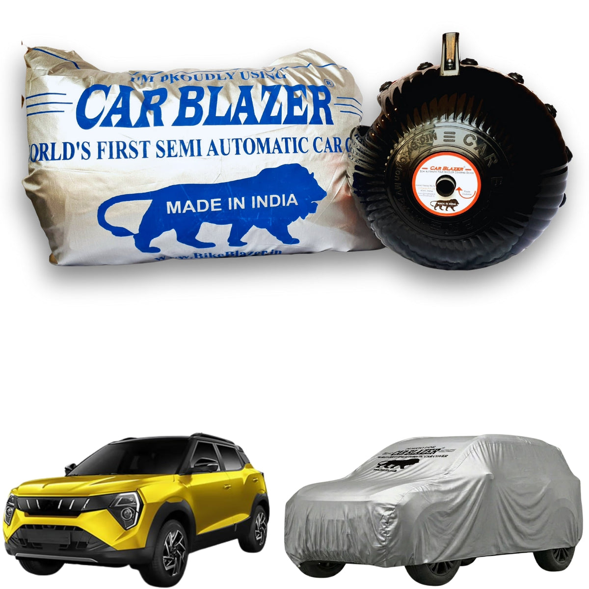Car Body Cover Waterproof Heat Sun Dust Resistant Scratch Rain Resistant Mahindra XUV 3XO - Silver.jpg