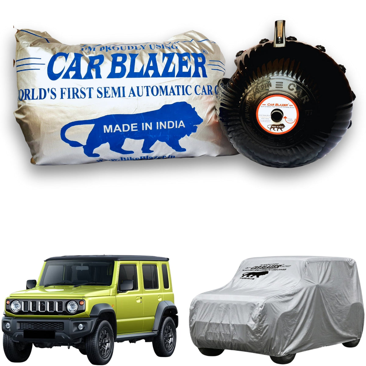 Car Body Cover Waterproof Heat Sun Dust Resistant Scratch Rain Resistant Maruti Suzuki Jimny - Silver.jpg