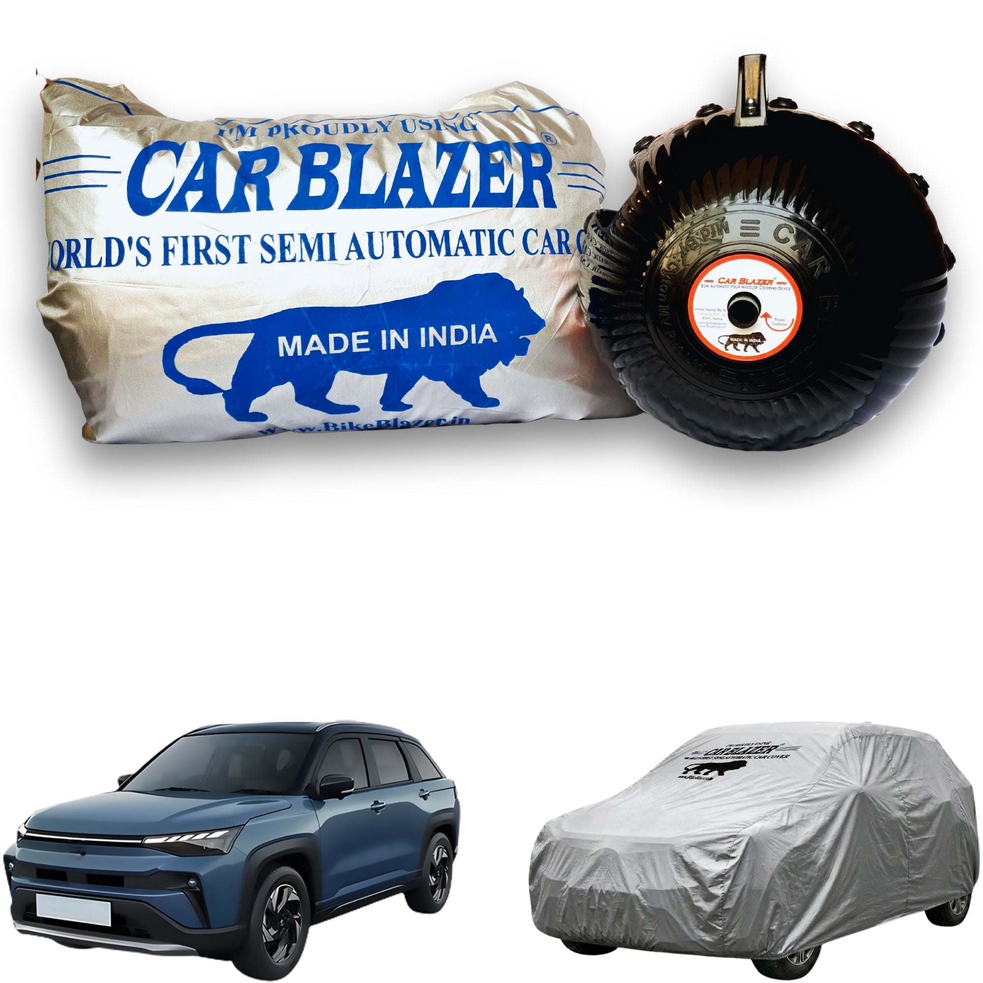 Car body cover waterproof heat sun dust resistant scratch rain resistant maruti victoris - silver