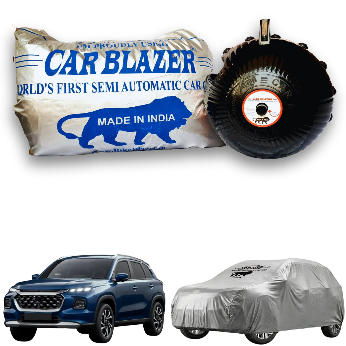 Car body covers waterproof sun heat proof for Maruti Suzuki Grand Vitara - Silver.jpg