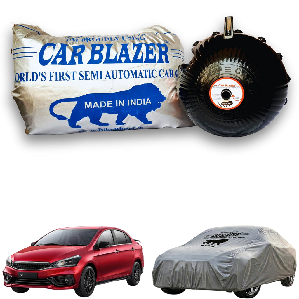 Car covers custom fit waterproof heat proof scratchproof for Maruti Suzuki Ciaz - Silver.jpg