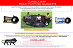 Carblazer portable car cover demonstrating multipurpose use as a picnic mat and outdoor ground sheet