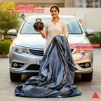 Comparison between the CarBlazer semi automatic portable car cover device and a traditional full body car cover