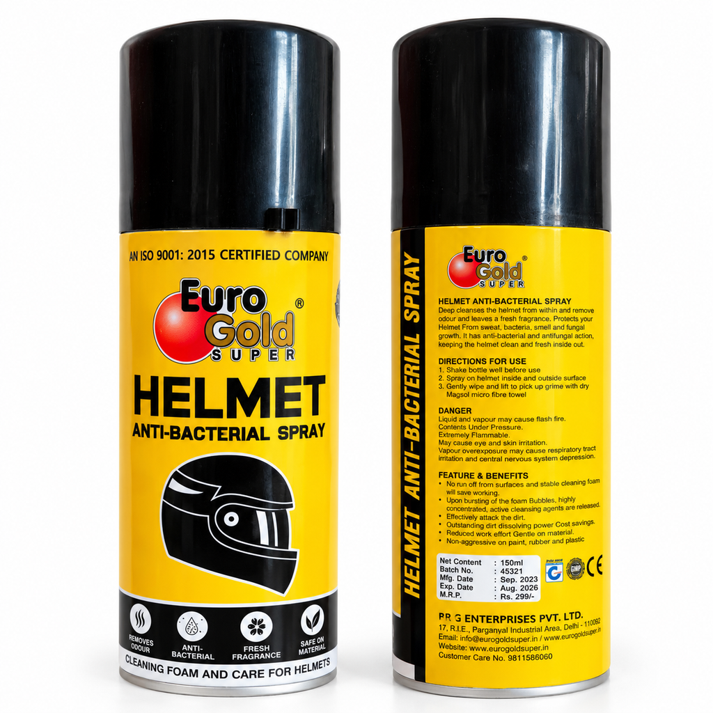 BIKEBLAZER: Euro Gold Super Helmet Anti-Bacterial Spray