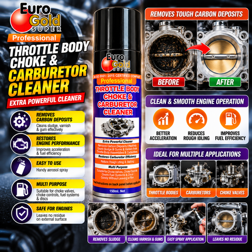 BIKEBLAZER: Euro Gold Super Throttle Body, Choke & Carburetor Cleaner