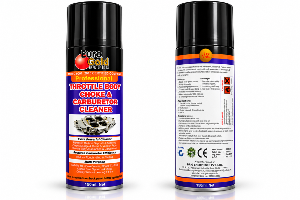 BIKEBLAZER: Euro Gold Super Throttle Body, Choke & Carburetor Cleaner