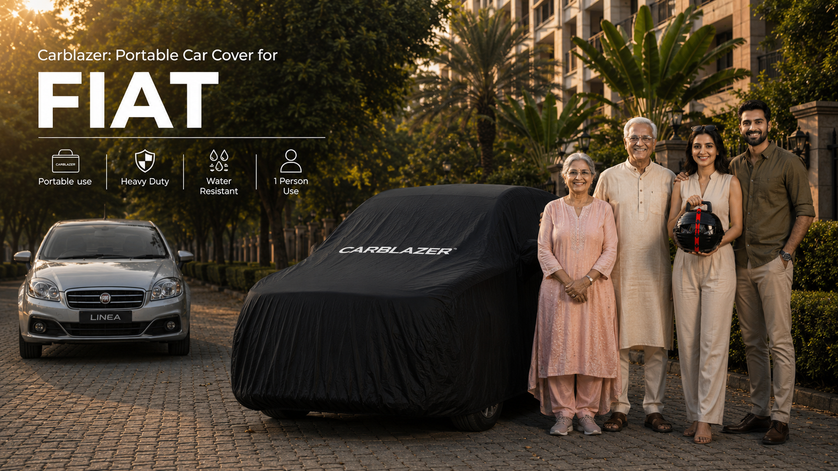 FIAT car cover banner for website - waterproof heavy tear resistant dust proof outdoor sun heat reflective car body covers for FIAT