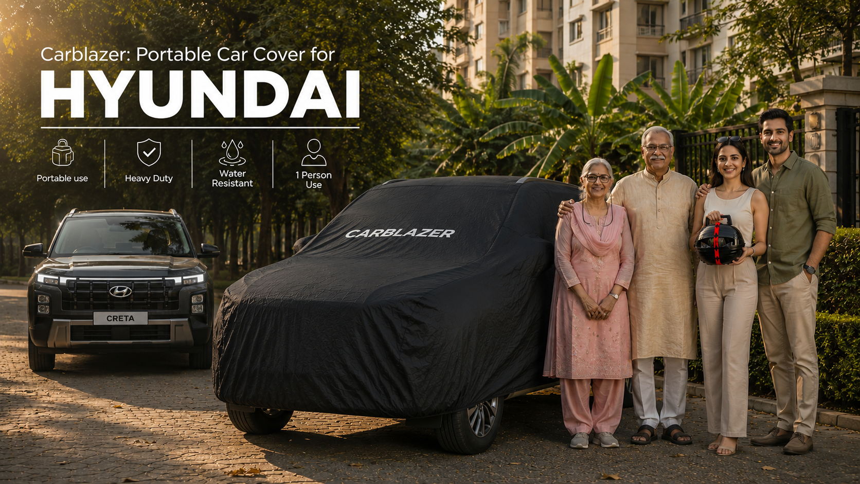 HYUNDAI car cover banner for website - waterproof heavy tear resistant dust proof outdoor sun heat reflective car body covers for HYUNDAI
