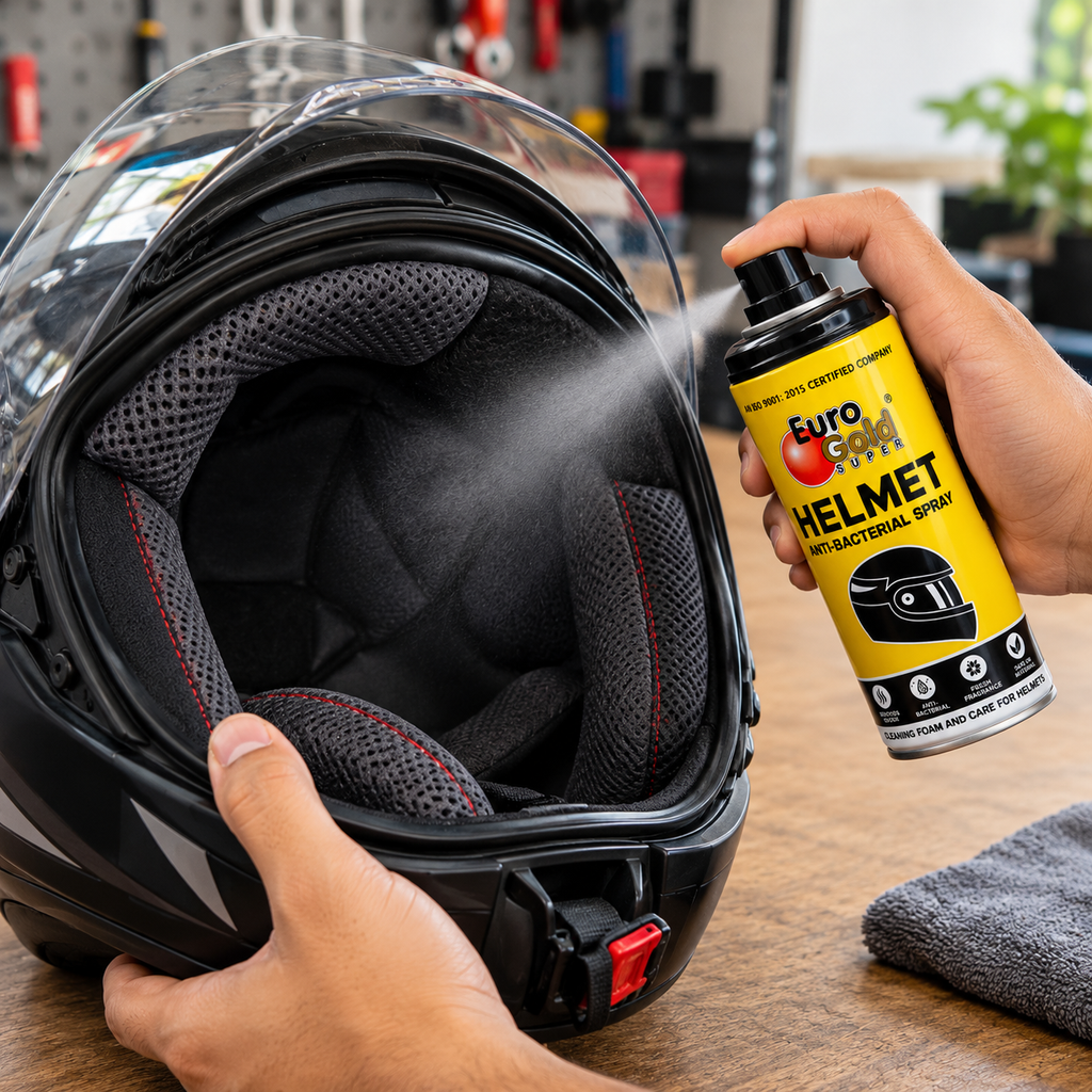 BIKEBLAZER: Euro Gold Super Helmet Anti-Bacterial Spray