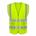 High visibility reflective safety vest with zipper for day and night use bikeblazer & carblazer