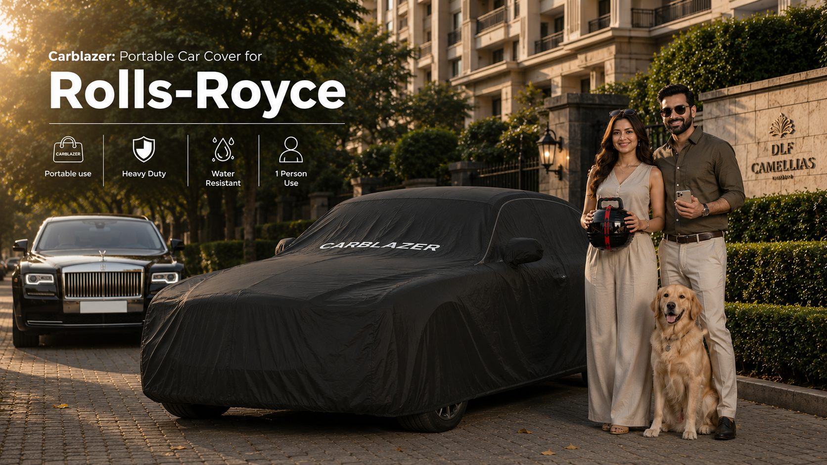 ROLLS ROYCE car cover banner for website - waterproof heavy tear dust proof outdoor sun heat reflective car body covers for ROLLS ROYCE