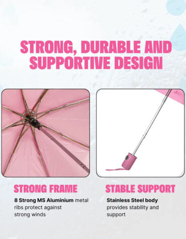 UV Protection Mini Folding Umbrella Portable 3-Fold Windproof Sun Rain Safety for Men Women