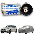 CarBlazer semi automatic portable full body waterproof car cover designed for luxury SUV rays of Suns with dust proof, UV rays of Sun safe and tear resistant outdoor protection Soft Scratproof, water, Dust & Wind resistant car coverfor BMW X3 all car models.