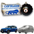 CarBlazer portable full body car cover providing dependable protection for luxury SUV rays of Suns during premium outdoor parking, private residences and everyday use Soft Scratproof, water, Dust & Wind resistant car coverfor BMW X5 all car models.