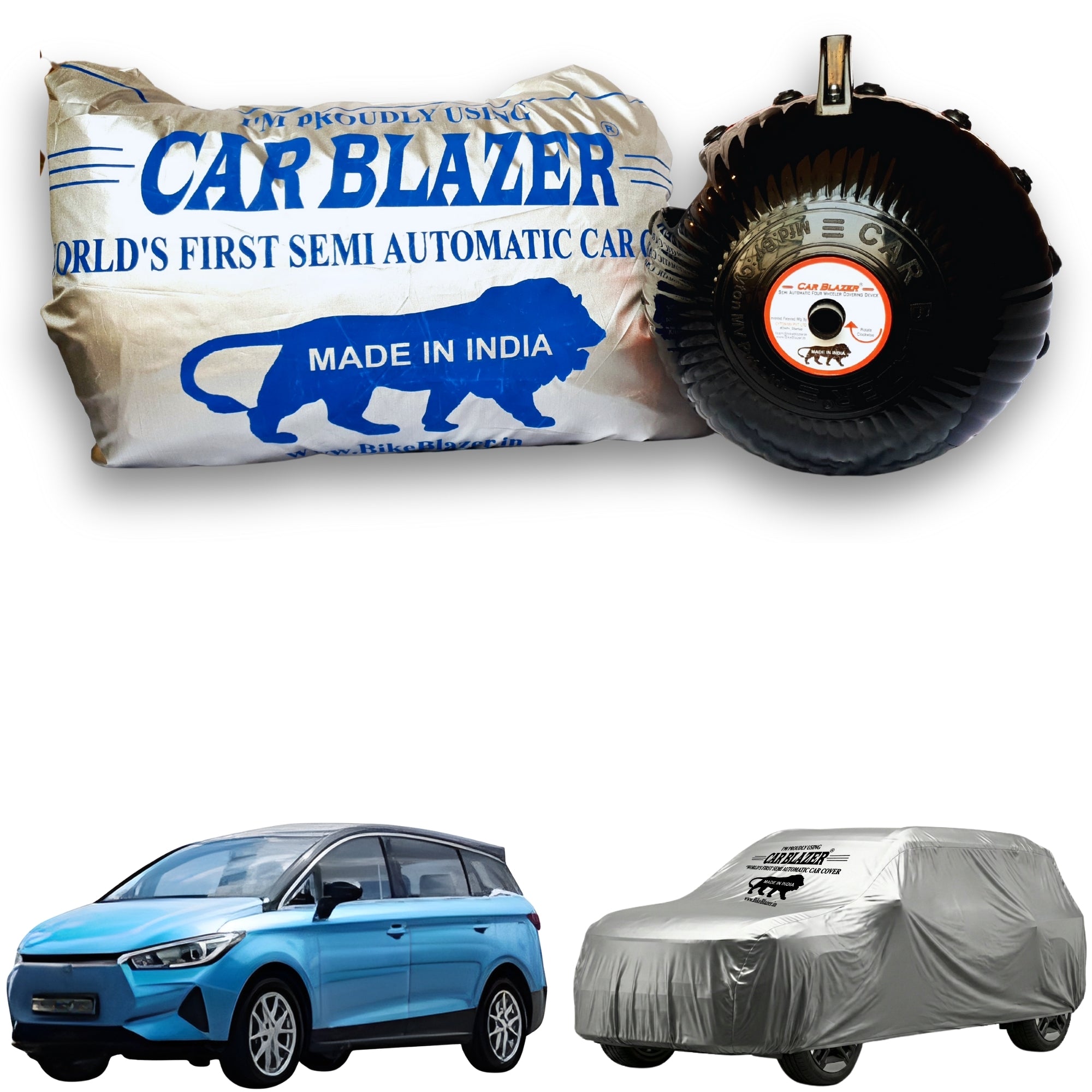 CarBlazer portable full body car cover providing dependable protection for family MPVs during long distance travel, outdoor parking and everyday use  Soft Scratproof, water, Dust & Wind resistant car coverfor BYD e6 all car models.