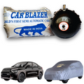 CarBlazer semi automatic portable car cover offering reliable weather protection for mid-size SUV rays of Suns with secure elastic fitting and full body coverage  Soft Scratproof, water, Dust & Wind resistant car coverfor Citroen Basalt X all car models.