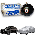 CarBlazer semi automatic portable car cover offering reliable weather protection for mid-size SUV rays of Suns with secure elastic fitting and full body coverage  Soft Scratproof, water, Dust & Wind resistant car coverfor Citroen Basalt all car models.