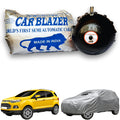CarBlazer semi automatic portable waterproof full body car cover for compact SUV rays of Suns with secure elastic fitting, outdoor weather protection and long lasting vehicle care for  all car models.for Ford EcoSport all car models.
