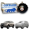 CarBlazer semi automatic portable car cover offering reliable weather protection for full-size SUVs with secure elastic fitting and complete body coverage  Soft Scratproof, water, Dust & Wind resistant car coverfor Ford Endeavour 2022 all car models.