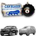 CarBlazer semi automatic portable car cover offering reliable weather protection for full-size SUVs with secure elastic fitting and complete body coverage  Soft Scratproof, water, Dust & Wind resistant car coverfor Ford Endeavour all car models.