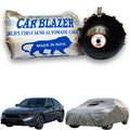 CarBlazer semi automatic portable car cover offering reliable weather protection for luxury sedans with secure elastic fitting and complete body coverage Soft Scratproof, water, Dust & Wind resistant car cover for Honda Civic all car models.