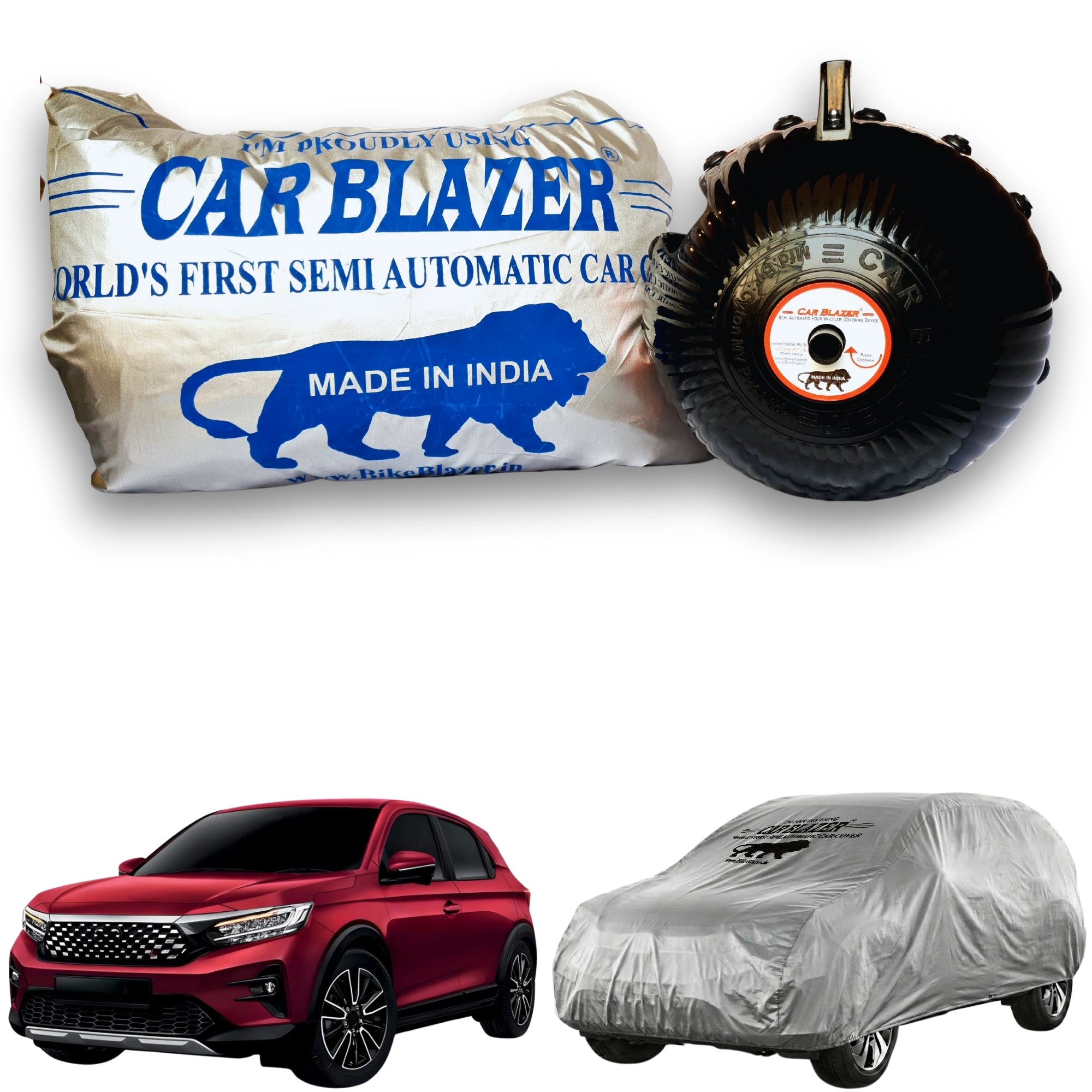 CarBlazer waterproof portable car cover providing complete all weather protection for compact SUV rays of Suns with durable tear resistant construction water, Dust & Wind resistant car coverfor  all car models.for Honda WR V all car models.