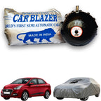 CarBlazer semi automatic waterproof car cover engineered for executive sedans with complete protection against rain, dust and harmful UV rays of Sun exposure for Hyundai Xcent all car models.