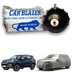 CarBlazer semi automatic waterproof car cover engineered for luxury SUV rays of Suns with complete protection against rain, dust and harmful UV rays of Sun exposure Soft Scratproof, water, Dust & Wind resistant car coverfor Isuzu MU X all car models.