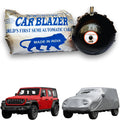 CarBlazer waterproof portable car cover providing complete all weather protection for full-size SUVs with durable tear resistant construction  Soft Scratproof, water, Dust & Wind resistant car coverfor Jeep Wrangler all car models.