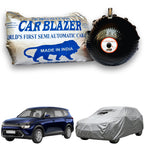 CarBlazer portable semi automatic car cover system delivering quick full body protection for family MPVs with waterproof and tear resistant fabric  Soft Scratproof, water, Dust & Wind resistant car coverfor Kia Carens all car models.