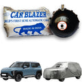 CarBlazer semi automatic portable full body car cover delivering waterproof, dust proof and UV rays of Sun safe protection for compact SUV rays of Suns parked outdoors for  all car models.for Kia Syros all car models.
