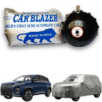 CarBlazer portable semi automatic car cover system delivering quick full body protection for full-size SUVs with waterproof and tear resistant fabric  Soft Scratproof, water, Dust & Wind resistant car coverfor MG Hector Plus 7 Seater
all car models.