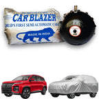 CarBlazer semi automatic portable car cover providing dependable full body protection for full-size SUVs during long term outdoor parking and vehicle storage  Soft Scratproof, water, Dust & Wind resistant car coverfor MG Hector all car models.