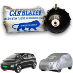 CarBlazer semi automatic portable waterproof full body car cover for premium hatchbacks with secure elastic fitting, outdoor weather protection and long lasting vehicle care  for MG Windsor EV all car models.
