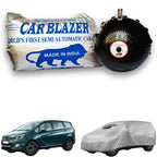 CarBlazer portable waterproof full body car cover protecting family MPVs during school runs, daily commuting and changing weather conditions  Soft Scratproof, water, Dust & Wind resistant car coverfor Mahindra Marazzo all car models.