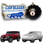 CarBlazer full body portable waterproof car cover designed for full-size SUVs requiring reliable outdoor storage and long lasting vehicle care  Soft Scratproof, water, Dust & Wind resistant car coverfor Mahindra Thar all car models.