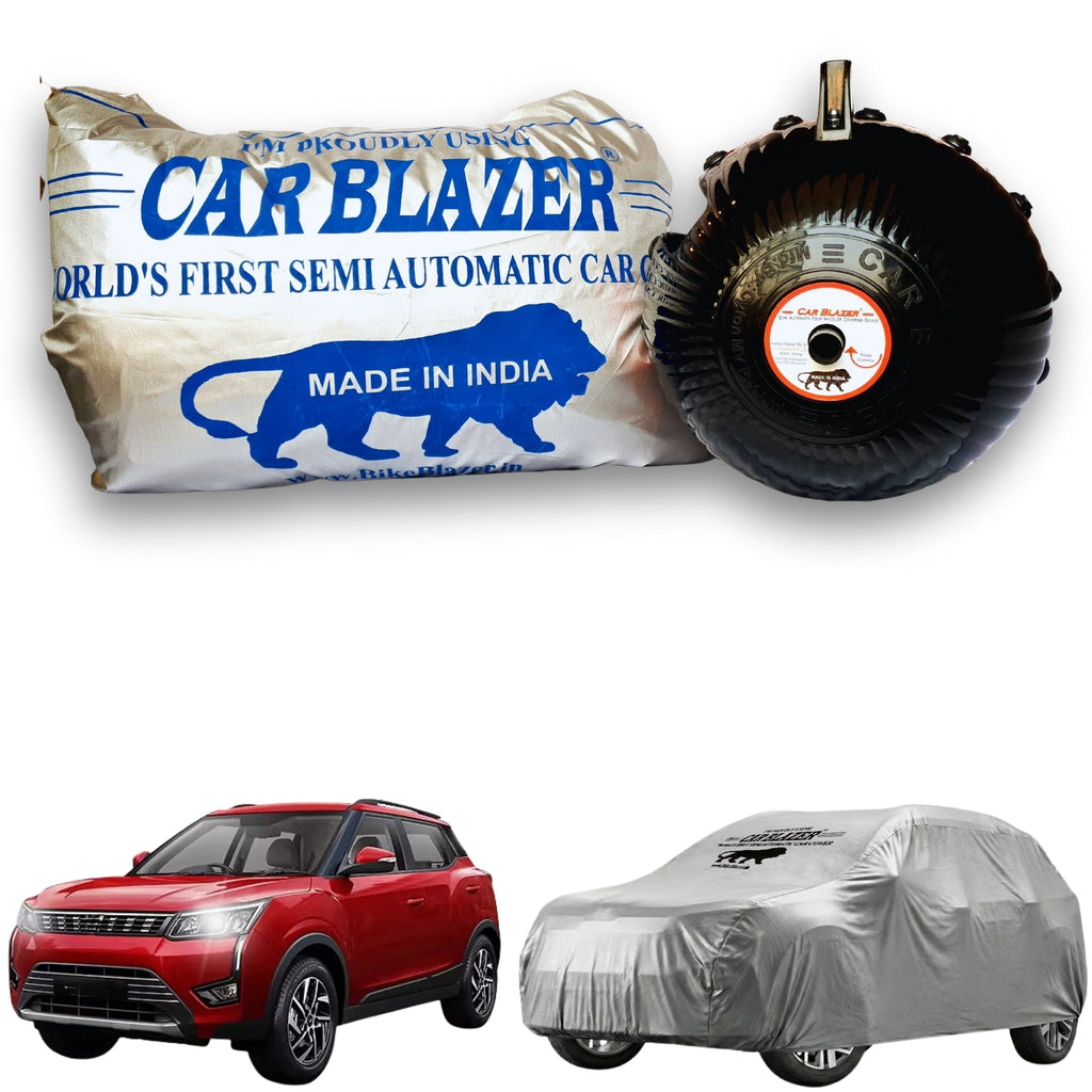 CarBlazer waterproof portable car cover providing complete all weather protection for compact SUV rays of Suns with durable tear resistant construction water, Dust & Wind resistant car coverfor Mahindra XUV300 all car models.